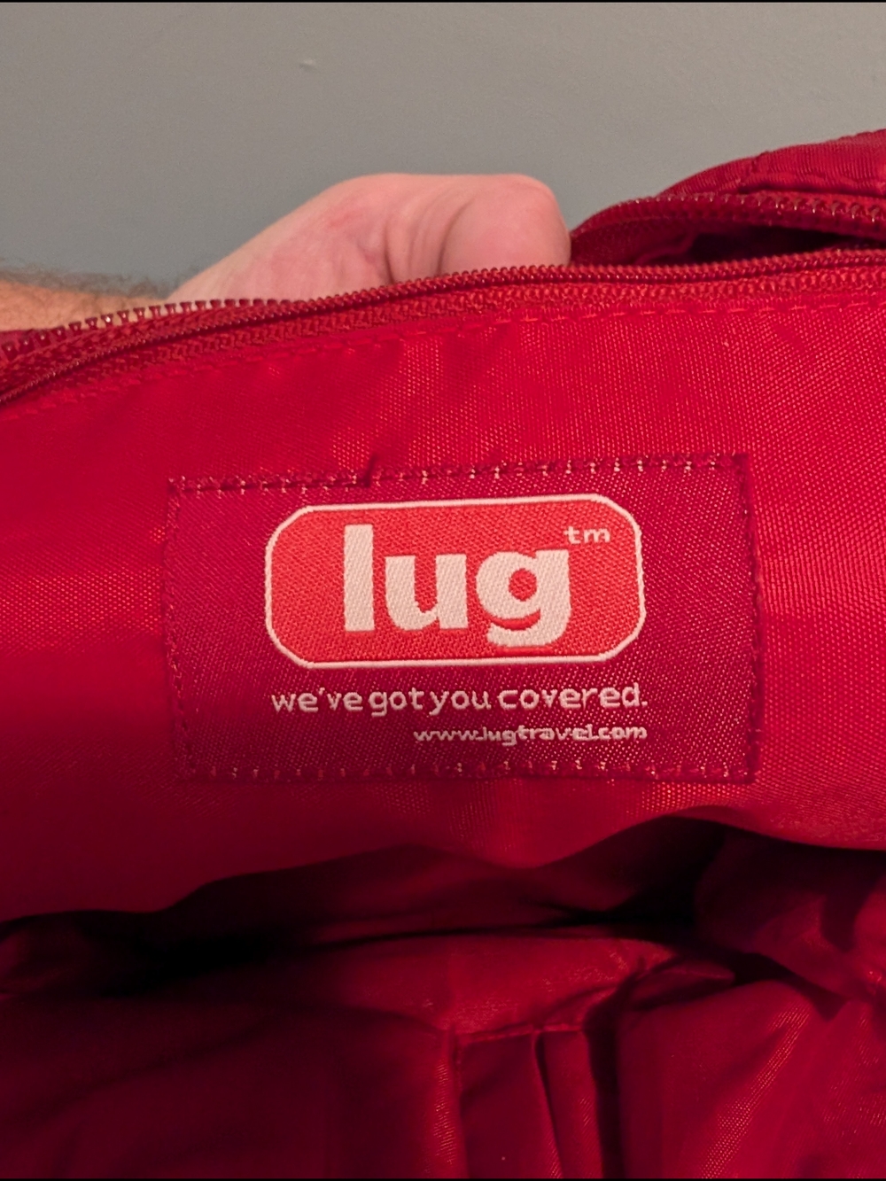 Lug Puddle Jumper Quilted Travel Tote Bag - Crimson Red (Mint Condition!) - Picture 7 of 10